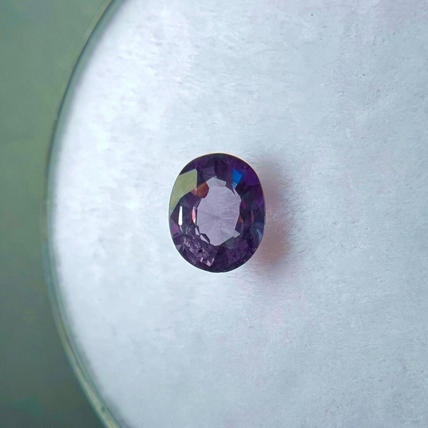 GIA CERTIFIED Rare NATURAL Colour Change Garnet 0.57ct Green Purple Oval Cut Gem