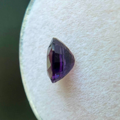 FINE 1.18ct DEEP Purple Sapphire Oval Cut UNTREATED Loose Gem 6.7x5.2mm VS