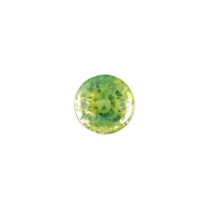 NATURAL Yellow Green Sapphire 0.65ct VIVID Loose Round Cut Gemstone 4.7mm