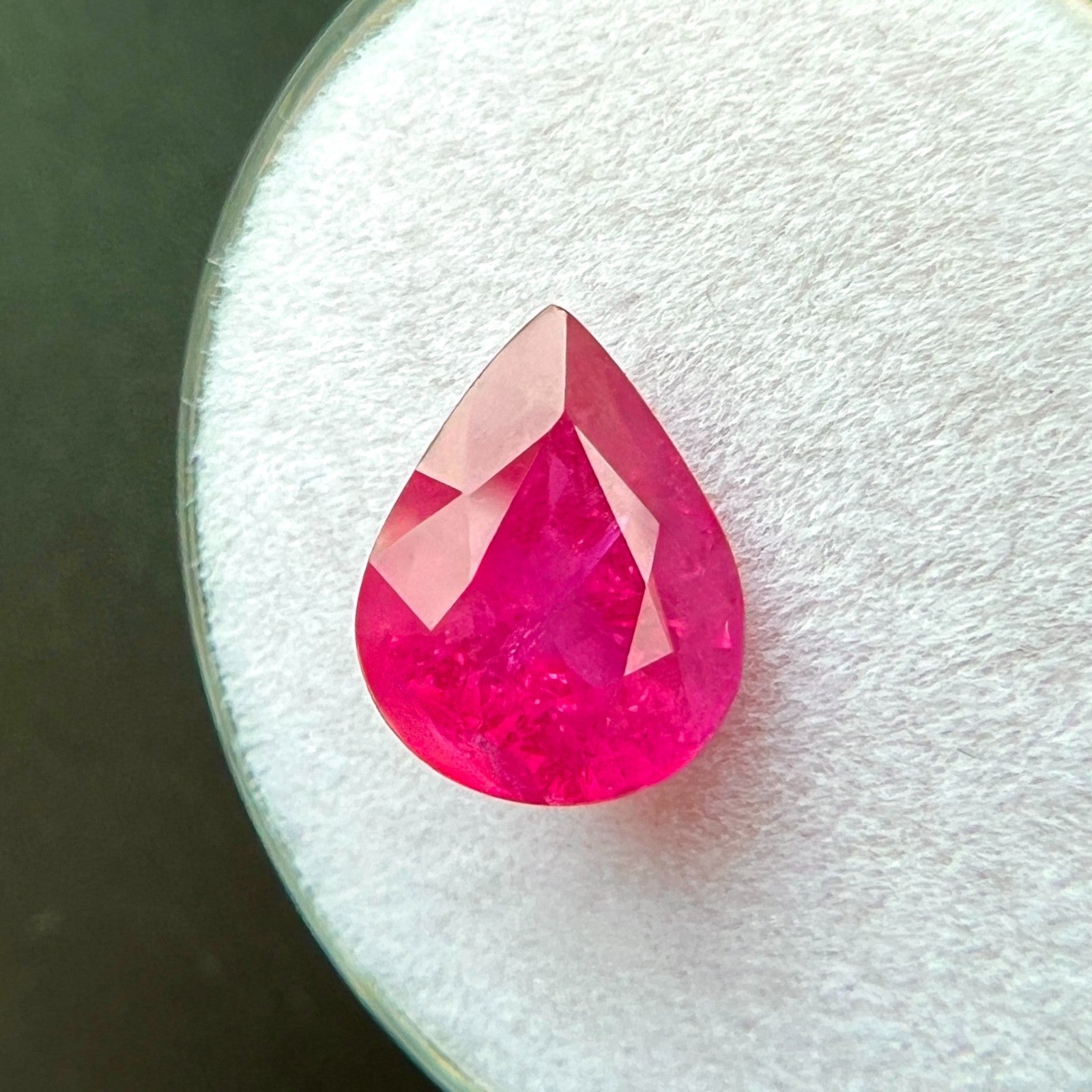 2.77ct GIA CERTIFIED Natural Ruby VIVID Red Pear Teardrop Cut Loose Ge ...