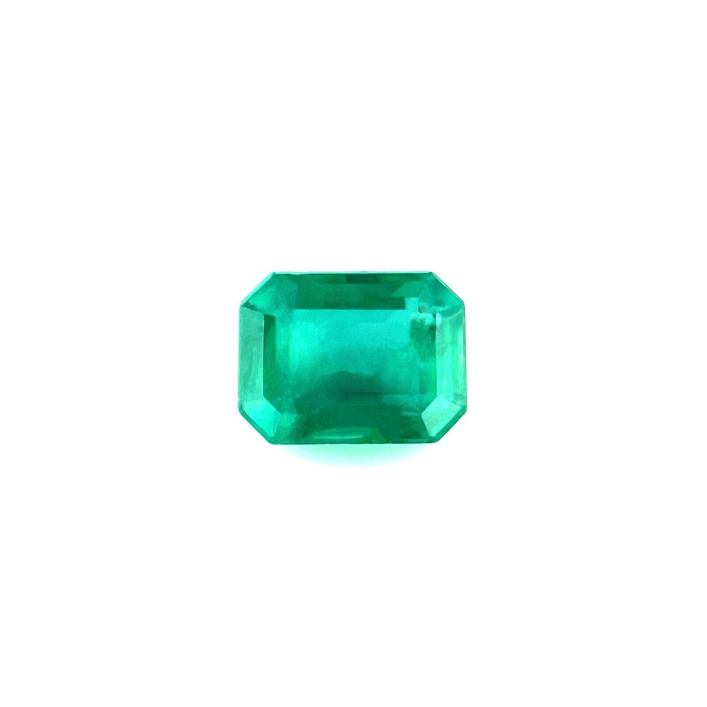 GIA CERTIFIED 1.12ct NATURAL Emerald Vivid Green Octagonal Cut Gem 6.8x5.2mm Gem