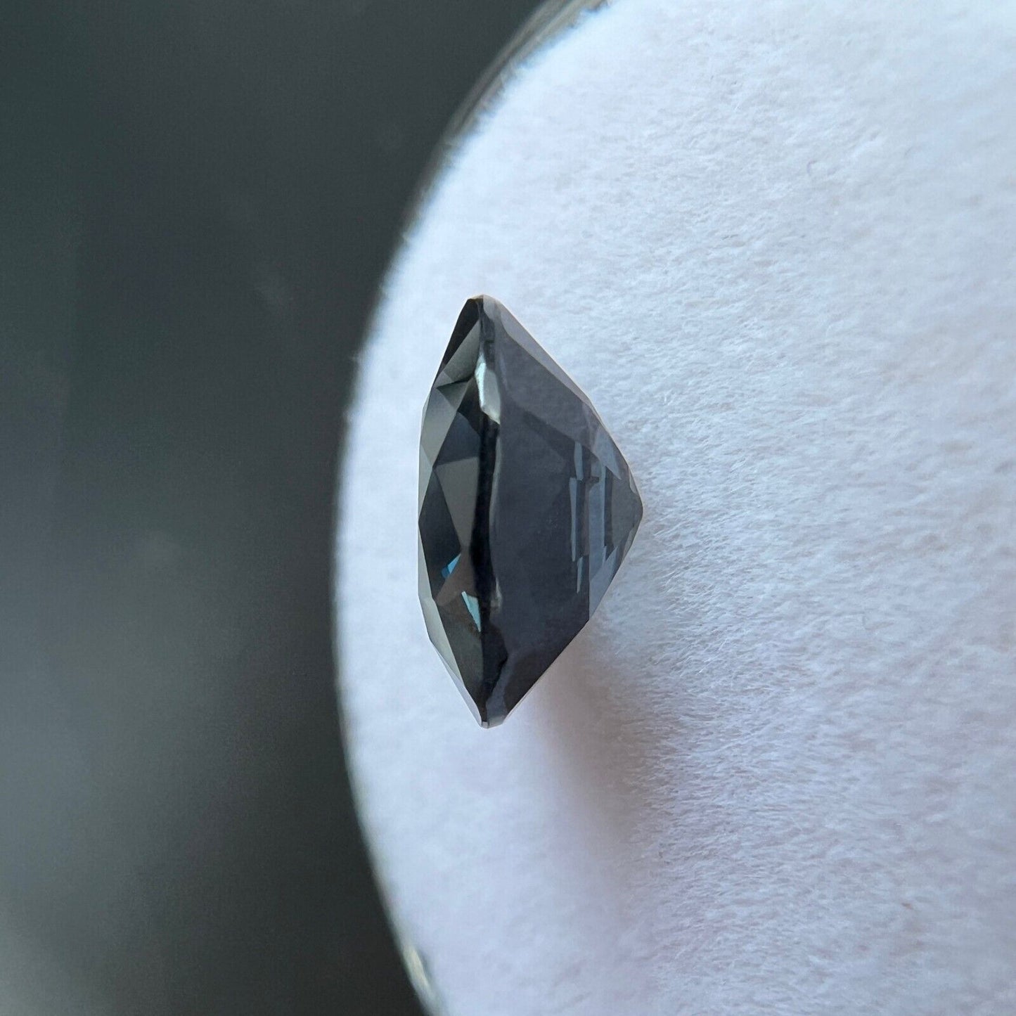 2.33ct TITANIUM Spinel NATURAL GIA Certified Grey Blue Oval Cut Gemstone