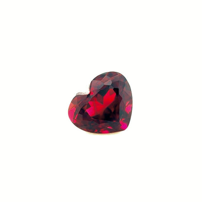 0.98ct NATURAL Deep Purple Red Rubellite Tourmaline Heart Cut Gem 6.5x5.5mm VS