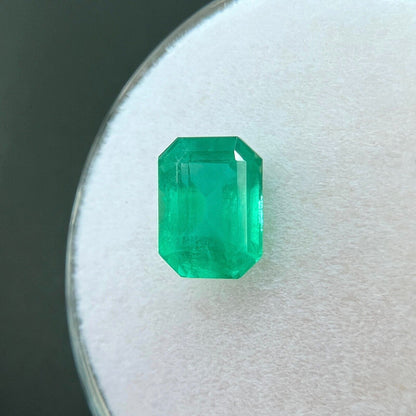 NATURAL 1.14ct Emerald DEEP Green Octagon Emerald Cut Loose Gemstone 7.1x5.2mm