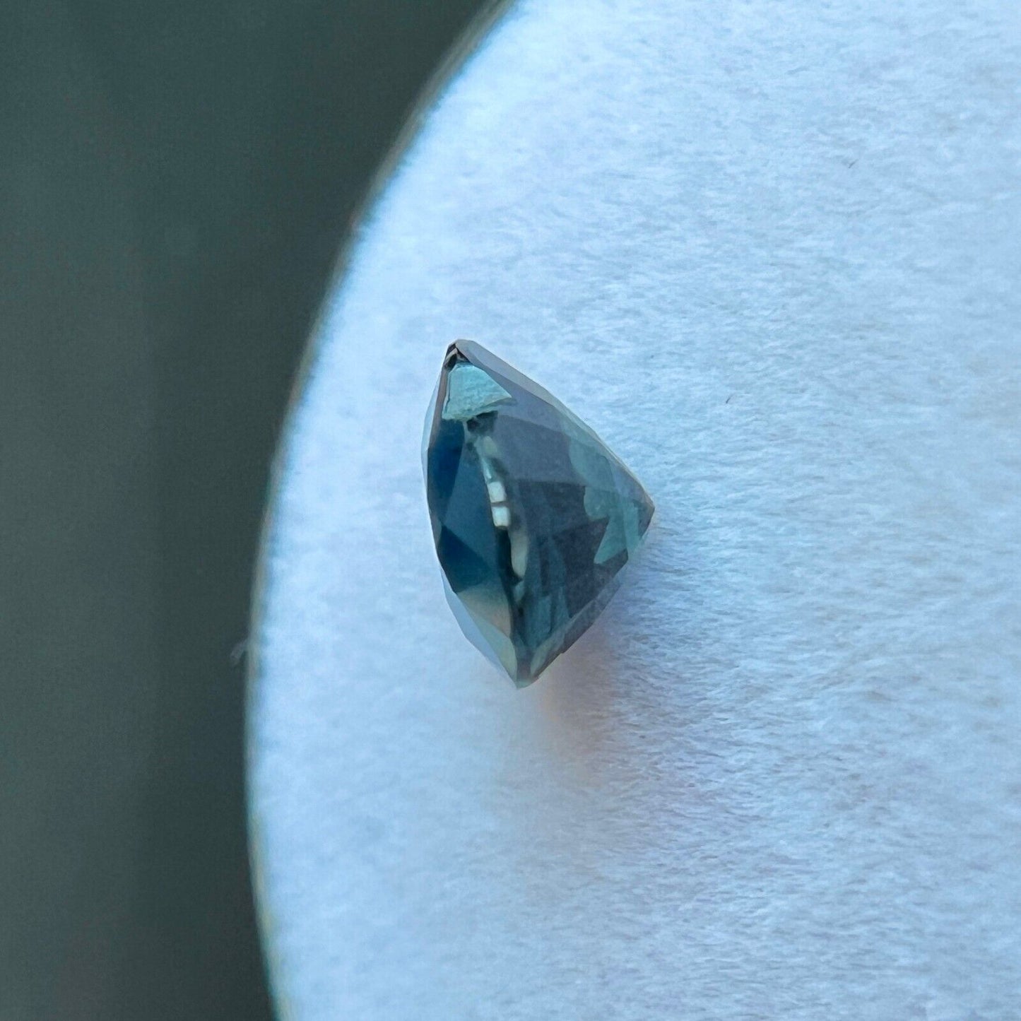 1.36ct Natural Heart Cut Sapphire GRA Certified Deep Blue Teal UNTREATED IF