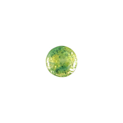 NATURAL Yellow Green Sapphire 0.65ct VIVID Loose Round Cut Gemstone 4.7mm