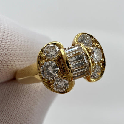 Rare Vintage Van Cleef & Arpels Diamond Celeste Ribbon Bow 18k Yellow ...