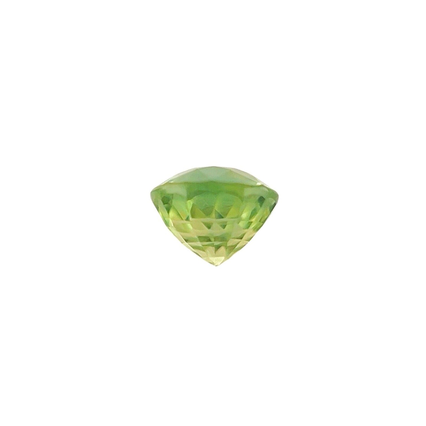 NATURAL Yellow Green Sapphire 0.65ct VIVID Loose Round Cut Gemstone 4.7mm