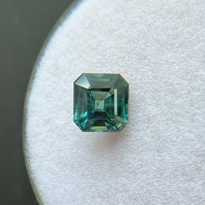 GIA CERTIFIED 1.04ct Sapphire Octagon NATURAL Green Blue UNTREATED 5.6x5.3mm