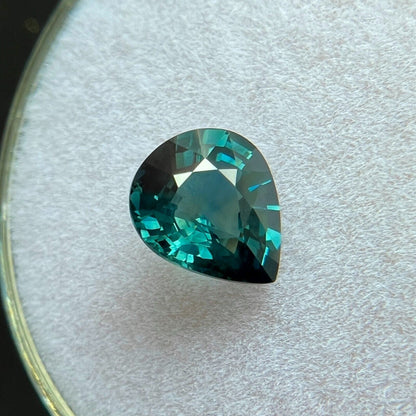 GIA CERTIFIED 1.08ct NATURAL Sapphire UNIQUE Green Blue Teal Pear Cut UNTREATED