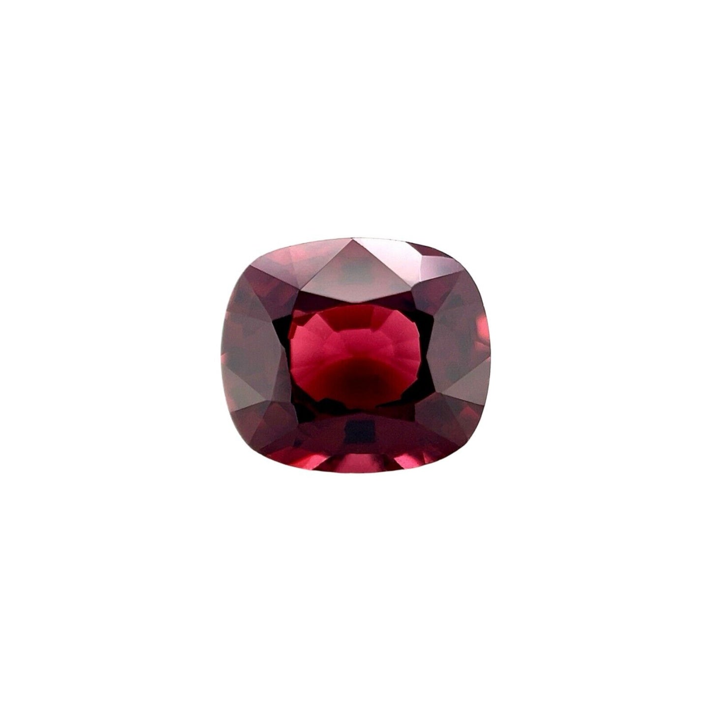 NATURAL 1.74ct Vivid Red Purple Spinel Custom Cushion Cut 7.5x6.6mm Loose Gem VS