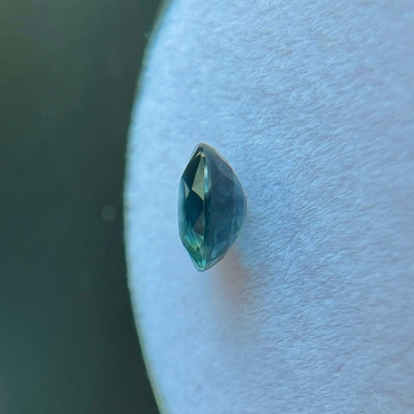 NATURAL Bi COLOUR Blue Australian Sapphire 0.68ct Round Cut 5.3mm Gemstone VS