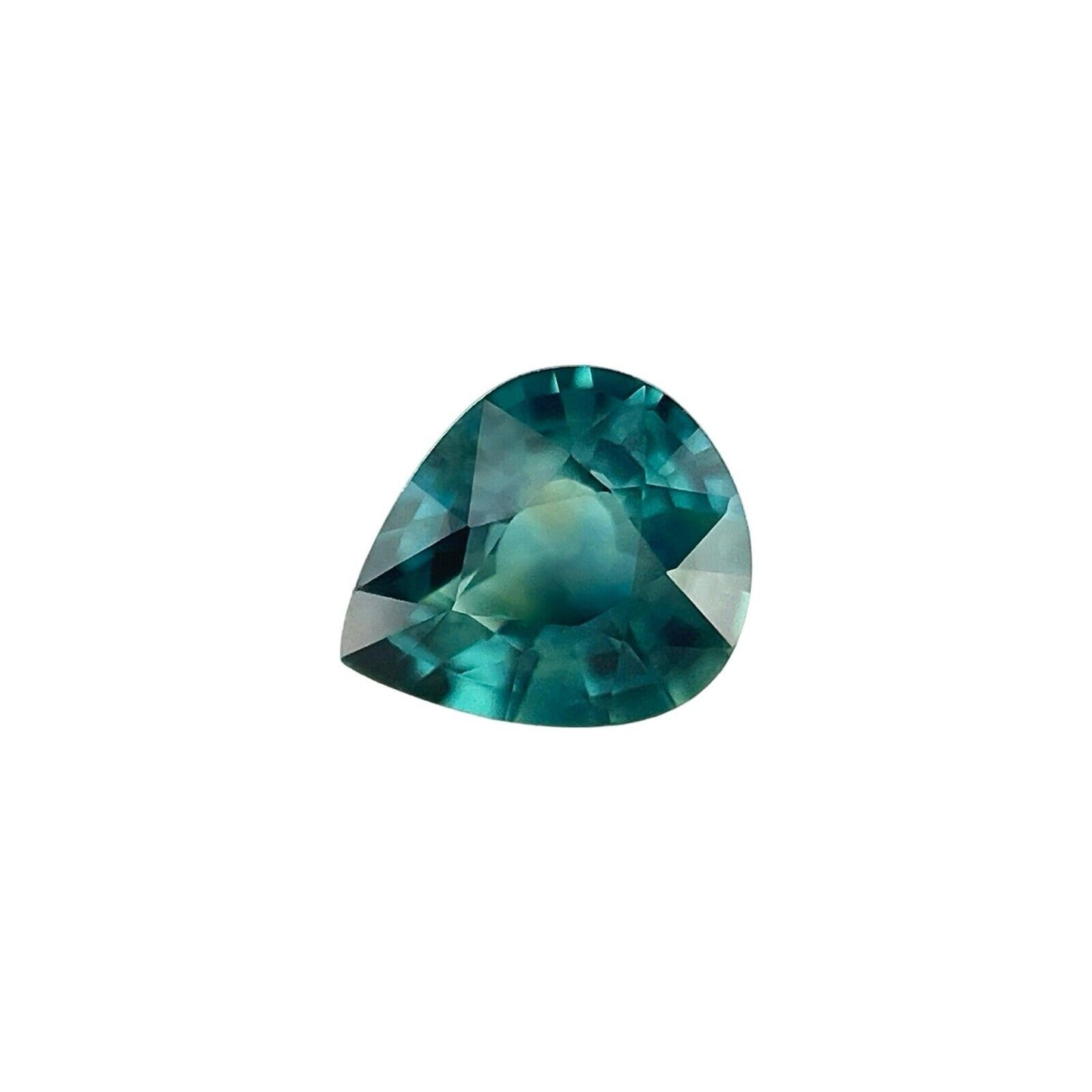 GIA CERTIFIED 1.08ct NATURAL Sapphire UNIQUE Green Blue Teal Pear Cut UNTREATED