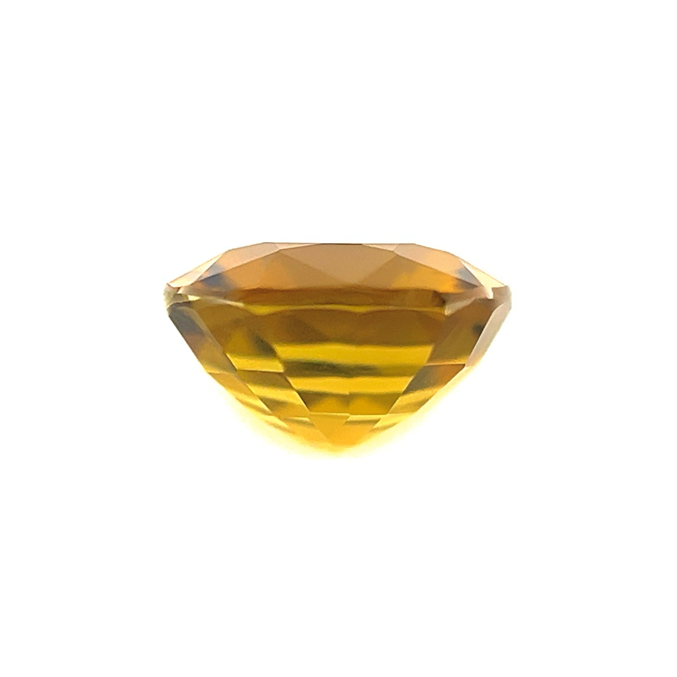 NATURAL 1.45ct Tourmaline Orange Yellow Square Cushion Cut Gem VVS 7x7mm VS