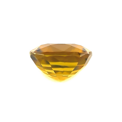 NATURAL 1.45ct Tourmaline Orange Yellow Square Cushion Cut Gem VVS 7x7mm VS