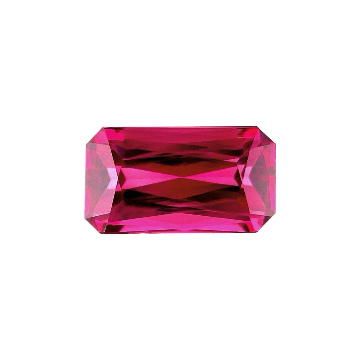 2.80ct NATURAL Vivid Pink Purple Rhodolite Garnet Octagon Cut Gem 10.4x5.8mm