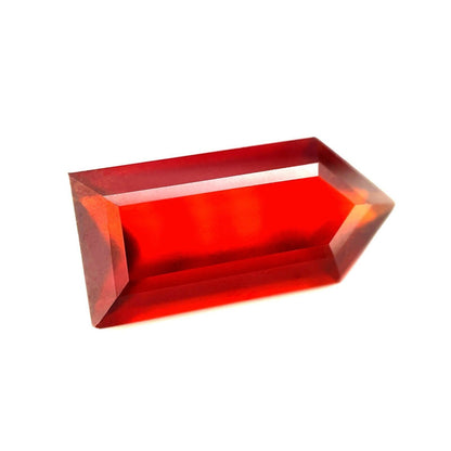 10.28ct NATURAL Vivid Orange Red Hessonite Garnet Fancy Cut LARGE Gem 20x9.3mm