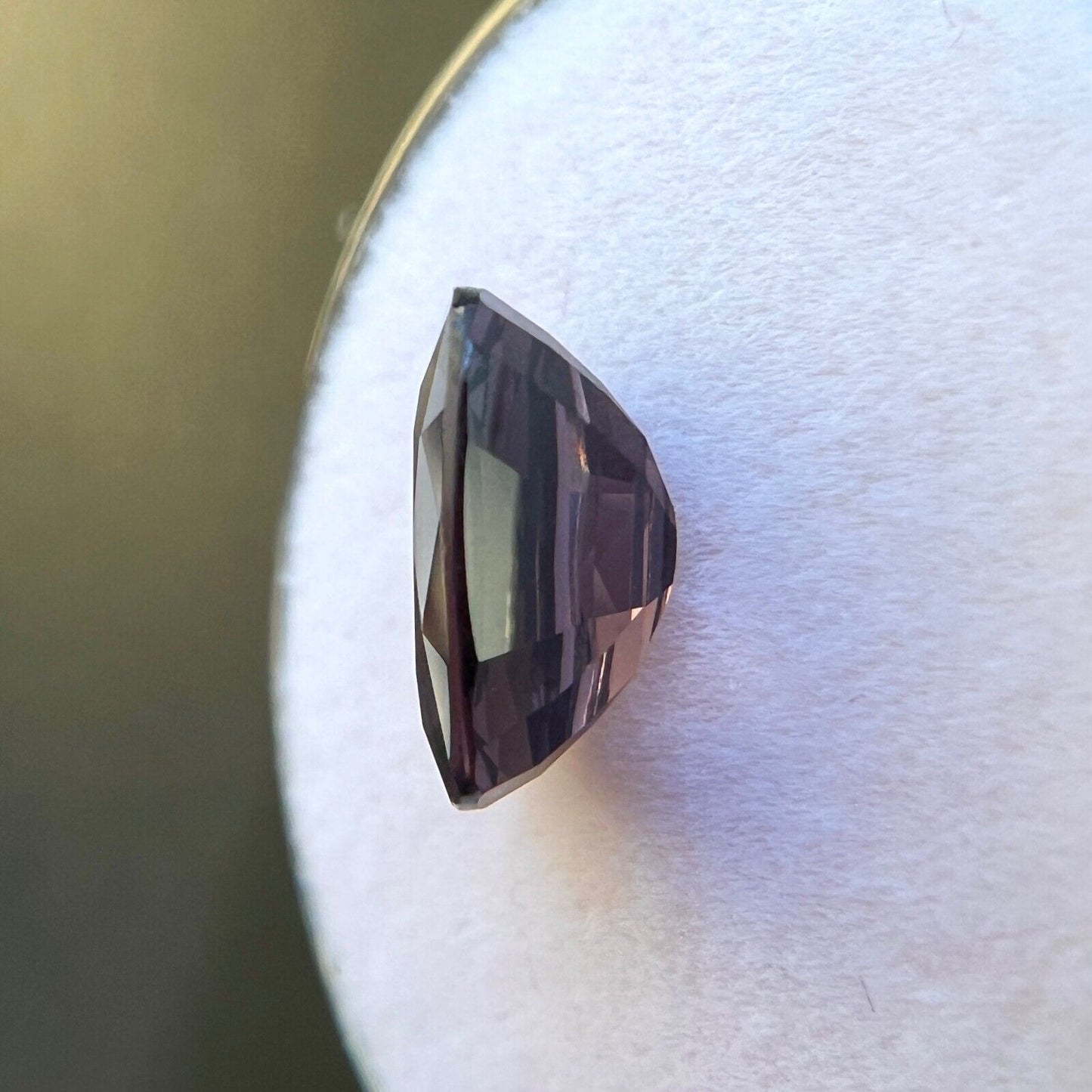 NATURAL 2.92ct Deep Purple Spinel Cushion Cut 9.7x7.2mm VS Rare Loose Gemstone