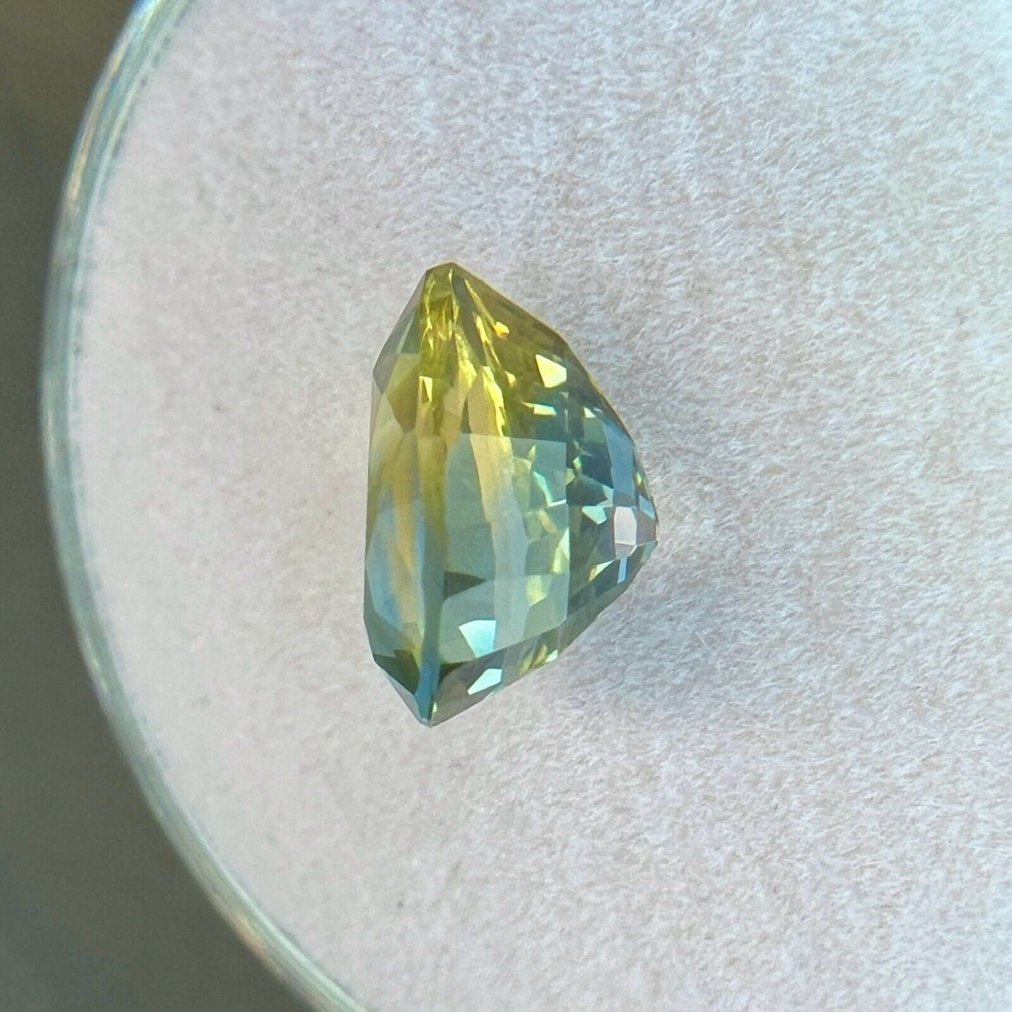 2.53ct NATURAL Ceylon Bi Colour Sapphire UNIQUE Yellow Blue Pear Teardrop Cut