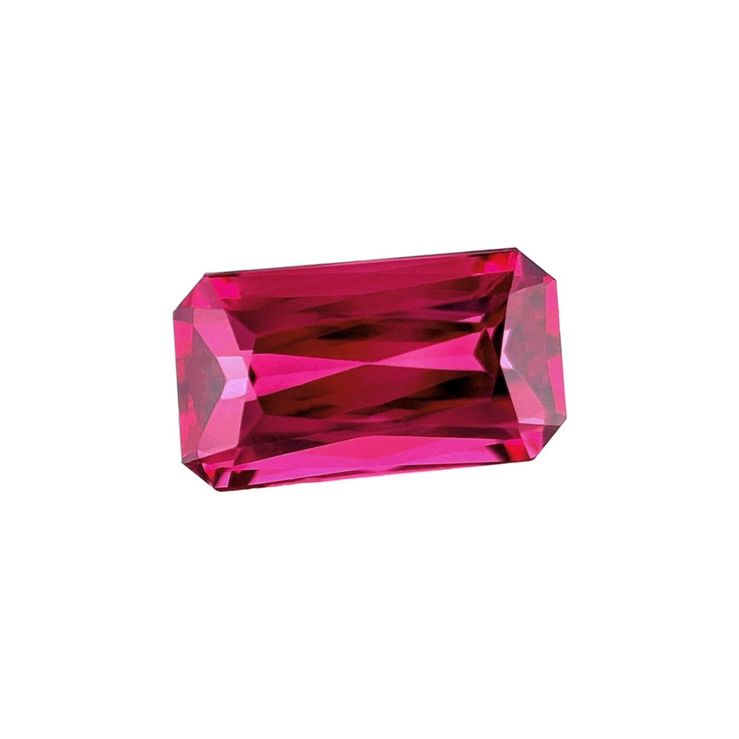 2.80ct NATURAL Vivid Pink Purple Rhodolite Garnet Octagon Cut Gem 10.4x5.8mm