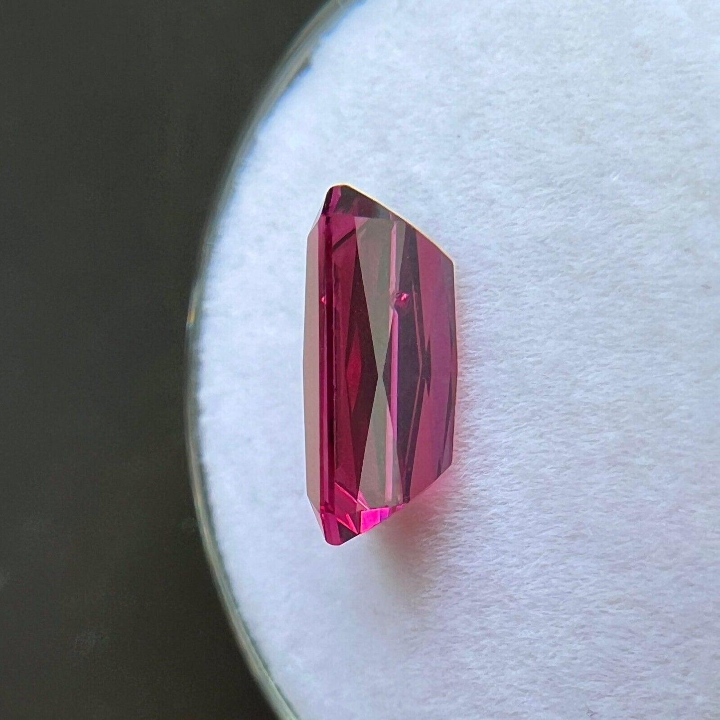 2.80ct NATURAL Vivid Pink Purple Rhodolite Garnet Octagon Cut Gem 10.4x5.8mm