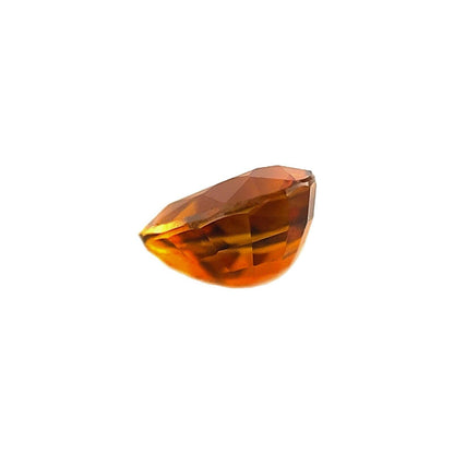 NATURAL Deep Orange Yellow Tourmaline 0.92ct Heart Cut Loose Rare Gem 6.5x6.3mm