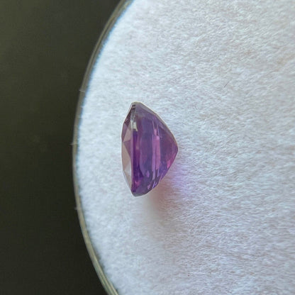 1.10ct NATURAL Deep Pink Purple Sapphire Cushion Cut Loose Cut Gem 6.4x5.3mm