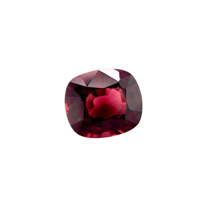 NATURAL 1.74ct Vivid Red Purple Spinel Custom Cushion Cut 7.5x6.6mm Loose Gem VS