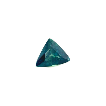 NATURAL 0.55ct DEEP Green Blue Sapphire UNTREATED Trillion Triangle 6x4.6mm VVS