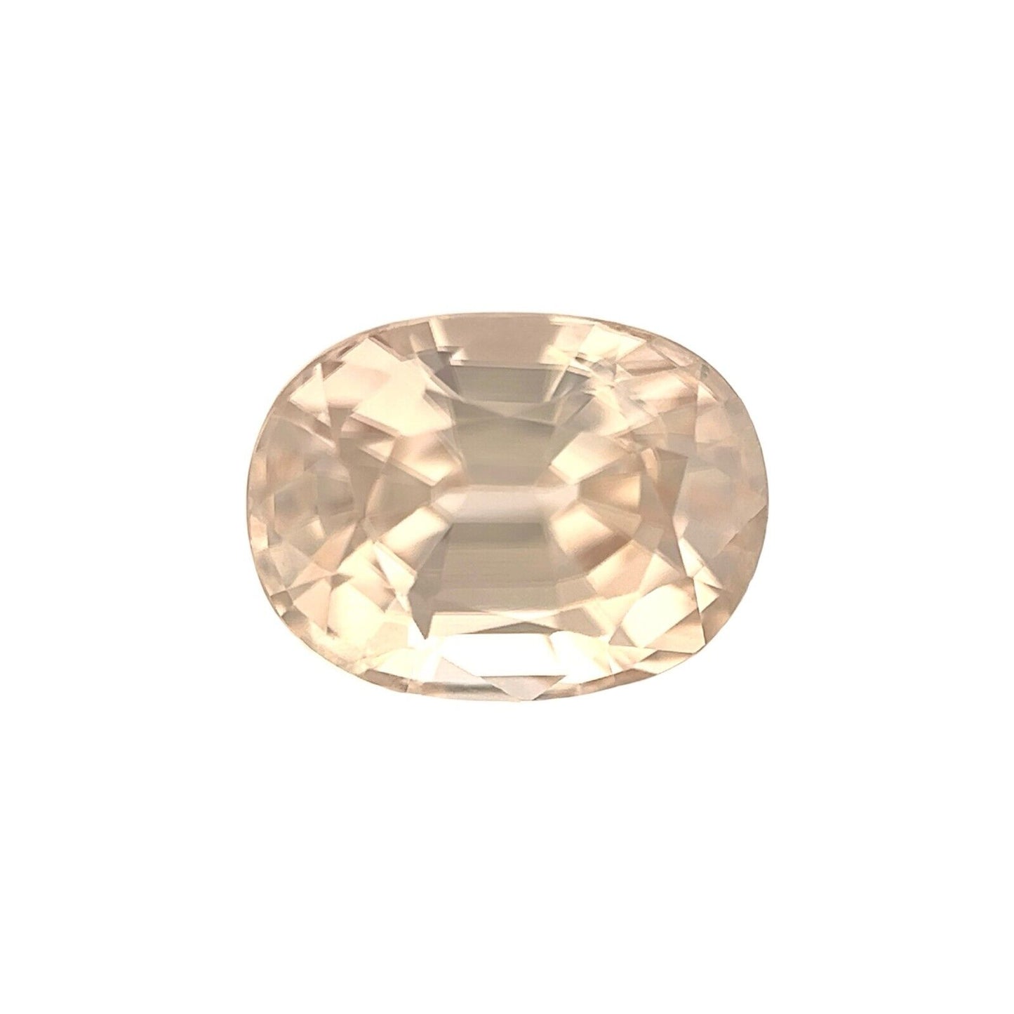 4.51ct NATURAL Champagne Zircon Oval Cut Loose Gemstone 9.5x7.2mm VVS