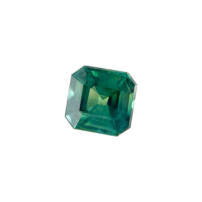 GIA CERTIFIED 1.04ct Sapphire Octagon NATURAL Green Blue UNTREATED 5.6x5.3mm