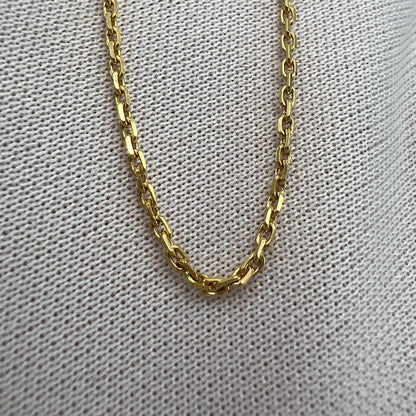 Vintage Van Cleef & Arpels 18k Yellow Gold Cable Necklace And Bracelet Chain