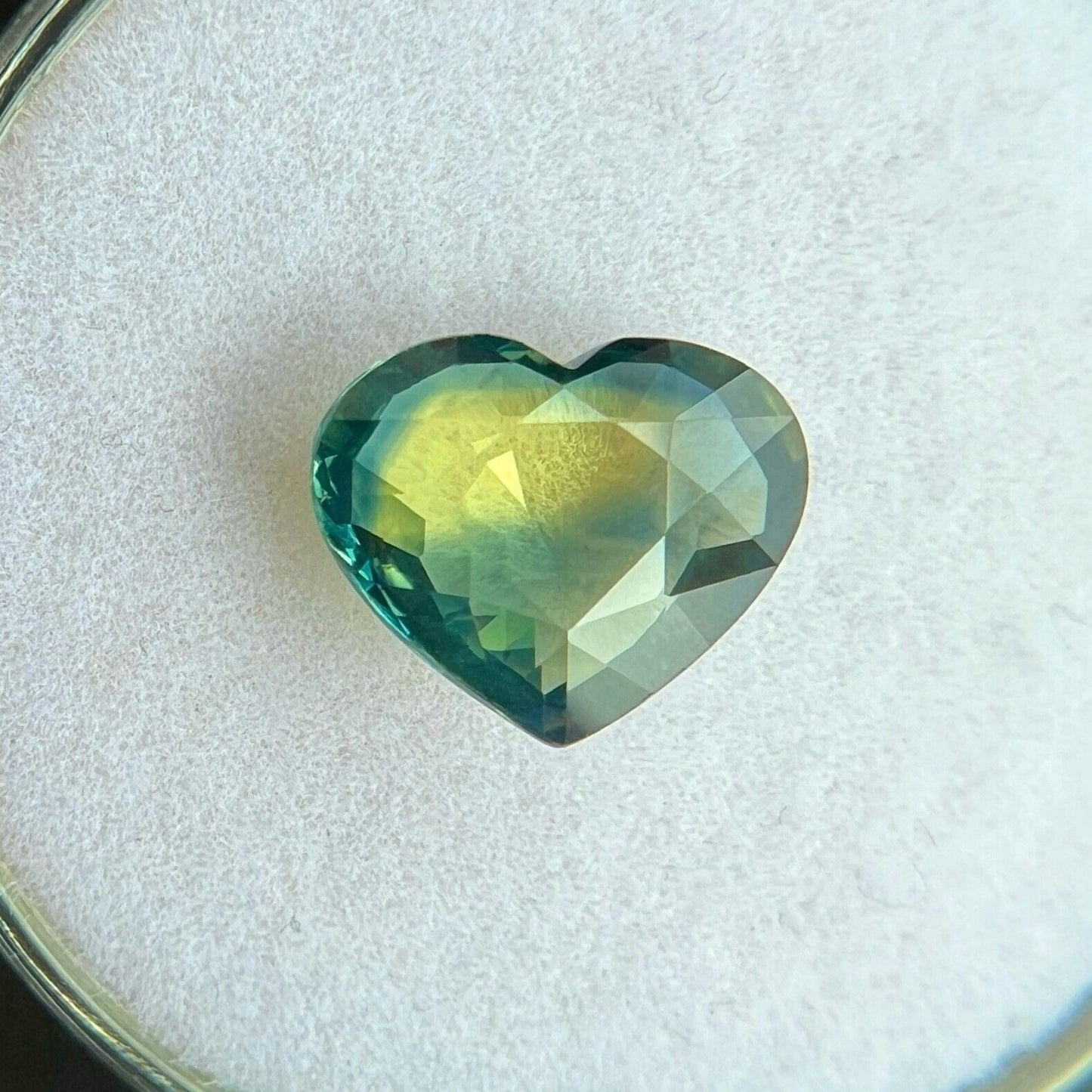 GIA CERTIFIED 2.29ct Sapphire Natural Australian Bi Colour UNTREATED Heart Cut