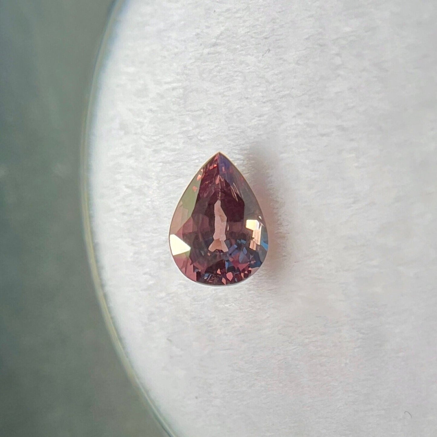 NATURAL Colour Change 0.54ct Garnet NATURAL Pear Cut RARE GIA CERTIFIED Gem