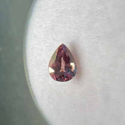 NATURAL Colour Change 0.54ct Garnet NATURAL Pear Cut RARE GIA CERTIFIED Gem