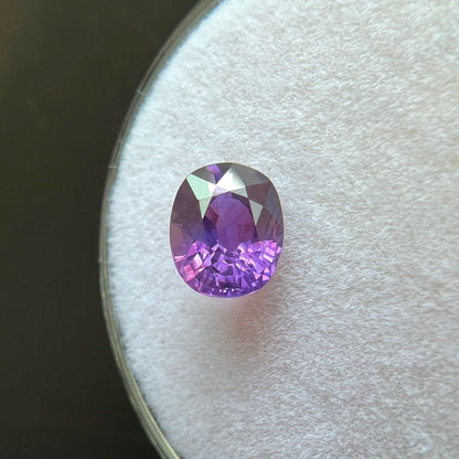 1.10ct NATURAL Deep Pink Purple Sapphire Cushion Cut Loose Cut Gem 6.4x5.3mm