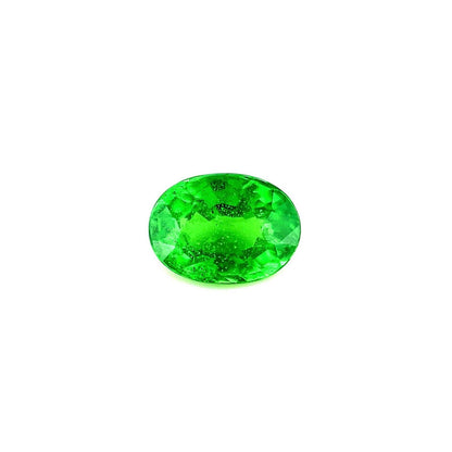 VIVID Green Tsavorite NATURAL Garnet 0.73ct Oval Cut Loose Gemstone 6x4.5mm