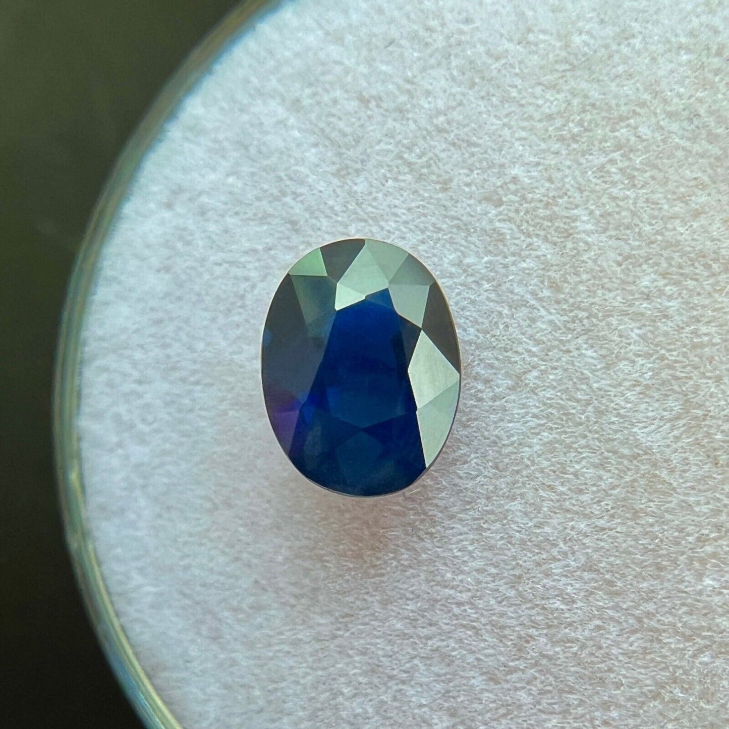 1.15ct NATURAL Deep Blue Sapphire Oval Cut RARE 7.5x5.5mm Loose Gemstone