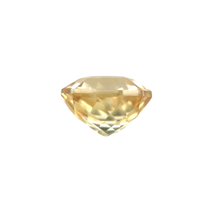 NATURAL 2.19ct Yellow Zircon Fancy Custom Cut Loose Gemstone 7x6.7mm VVS