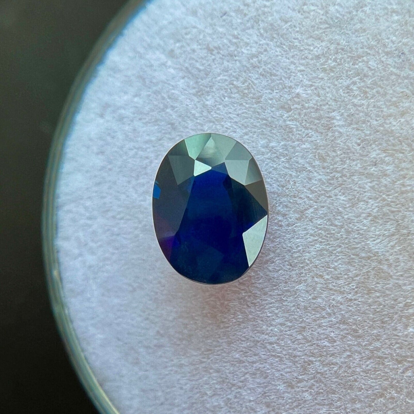 1.15ct NATURAL Deep Blue Sapphire Oval Cut RARE 7.5x5.5mm Loose Gemstone