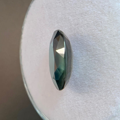 NATURAL 2.64ct Deep Green Blue Sapphire Oval Loose Gemstone 10x7.3mm