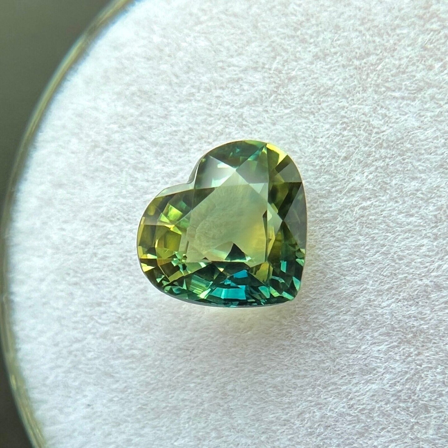 1.52ct GIA CERTIFIED Bi Colour Australian Sapphire Yellow Blue Heart UNTREATED