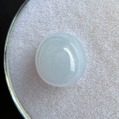 2.94ct GIA CERTIFIED Light Grey Jadeite Jade ‘A’ Grade Oval Cabochon UNTREATED