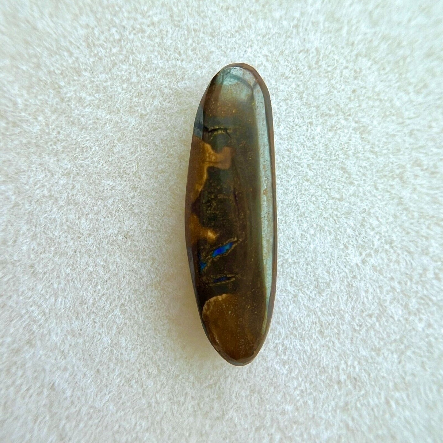 3.48ct NATURAL Australian Boulder Oval Cut Matrix Winton Gemstone 18.5x5.5mm