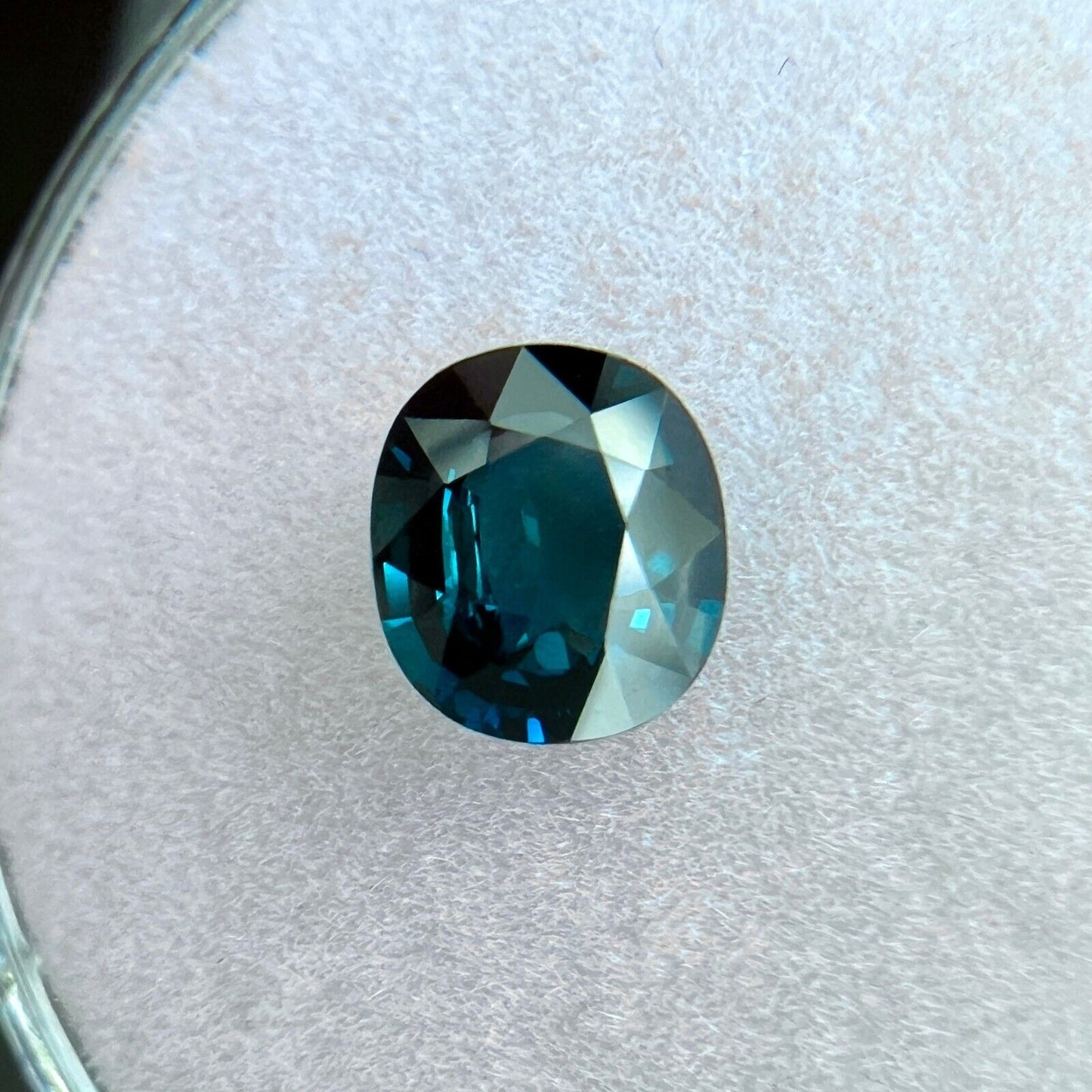 GIA CERTIFIED Sapphire 1.07ct Deep 'Lagoon' Green Blue UNHEATED Natural Oval Cut