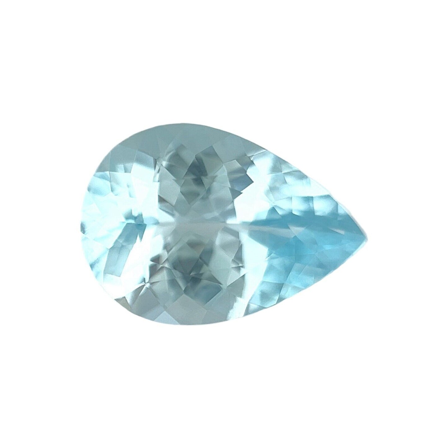 NATURAL Fine Blue Aquamarine 1.86ct Fancy Pear Fine Cut Loose Gem 11.4x7.7mm