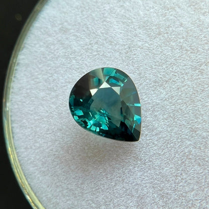 GIA CERTIFIED 1.08ct NATURAL Sapphire UNIQUE Green Blue Teal Pear Cut UNTREATED