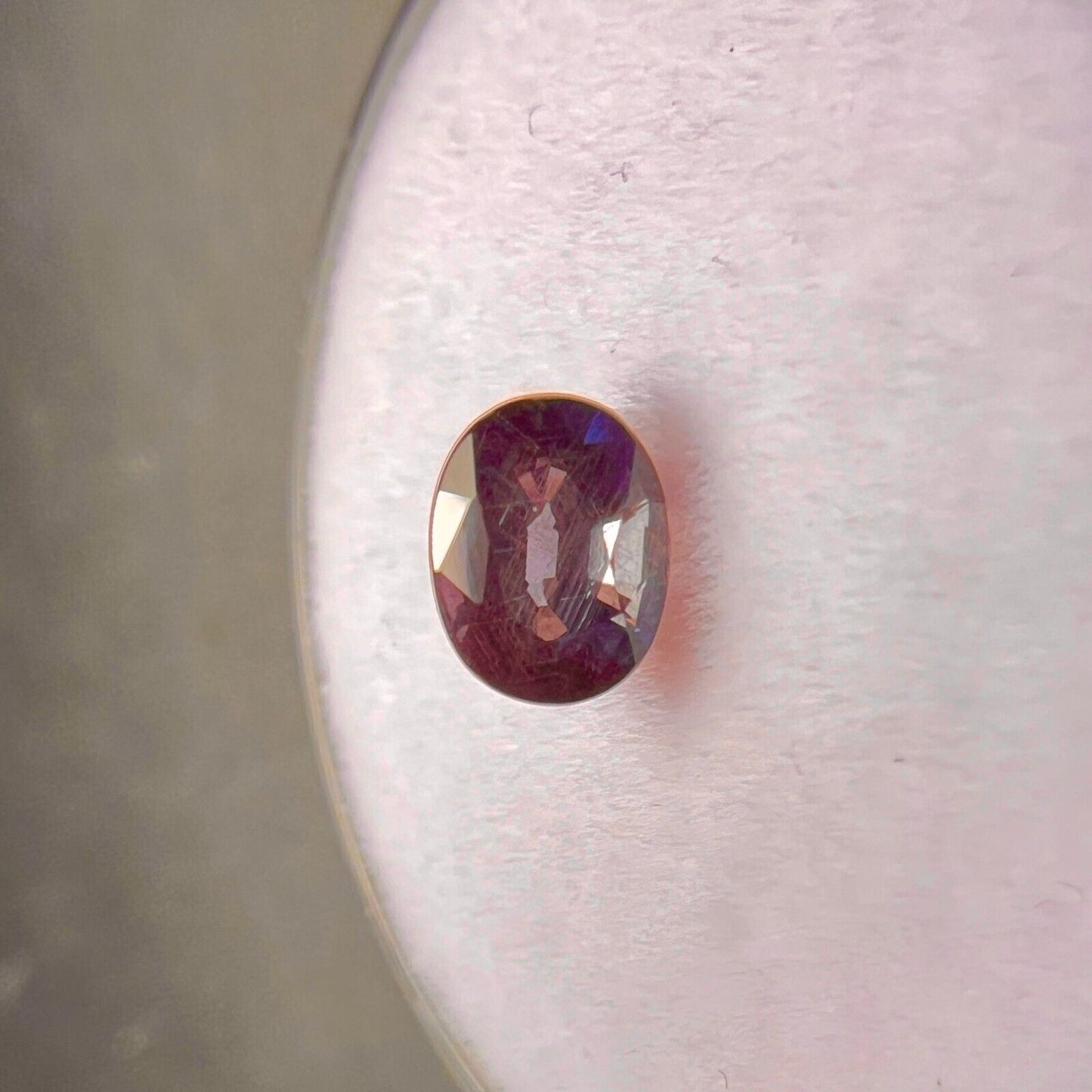 GIA CERTIFIED Colour Change Garnet 0.88ct Pyrope Spessartine Oval Cut RARE Gem