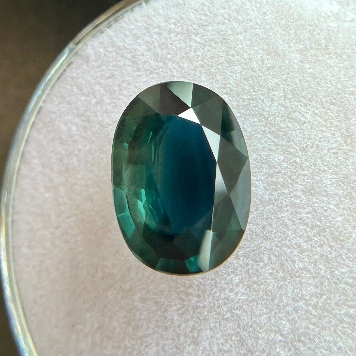 NATURAL 2.64ct Deep Green Blue Sapphire Oval Loose Gemstone 10x7.3mm