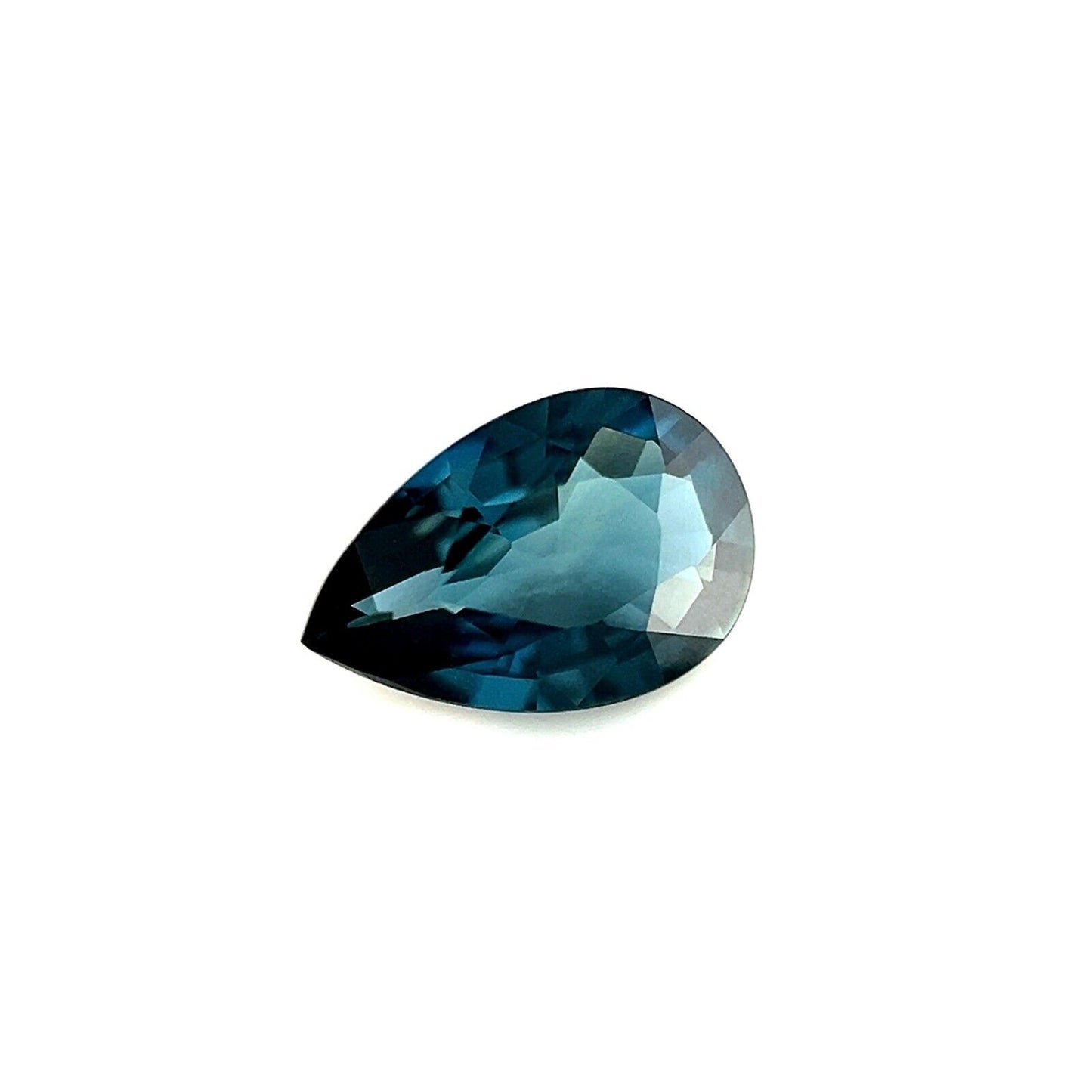 NATURAL 0.69ct Deep Blue Sapphire Pear Teardrop Cut Loose Gem 7.4.7mm VVS